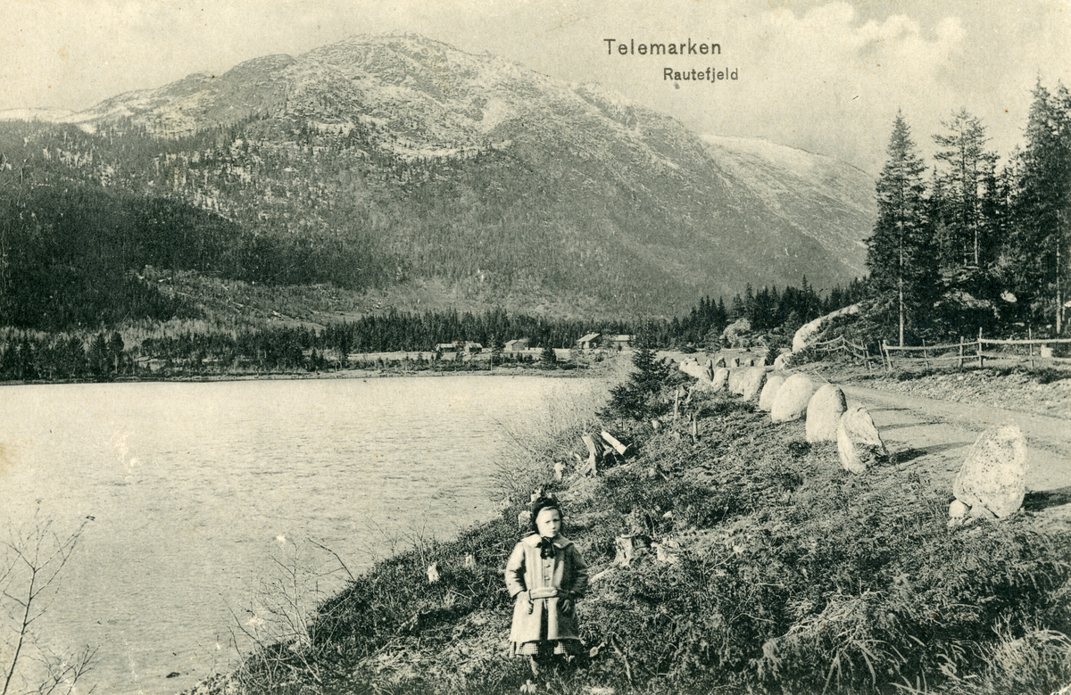 Postkort med motiv frå Rautefjeld, Telemark