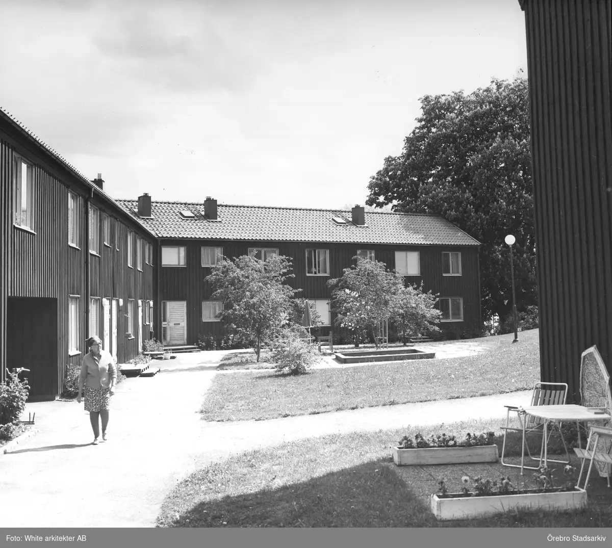 Gårdsinterlör kvarteret Venus, 1960-tal - Örebro Stadsarkiv ...