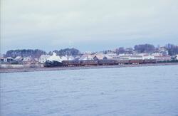 Damplokomotiv 24b 236 med jubileumstoget i anledning Jærbane