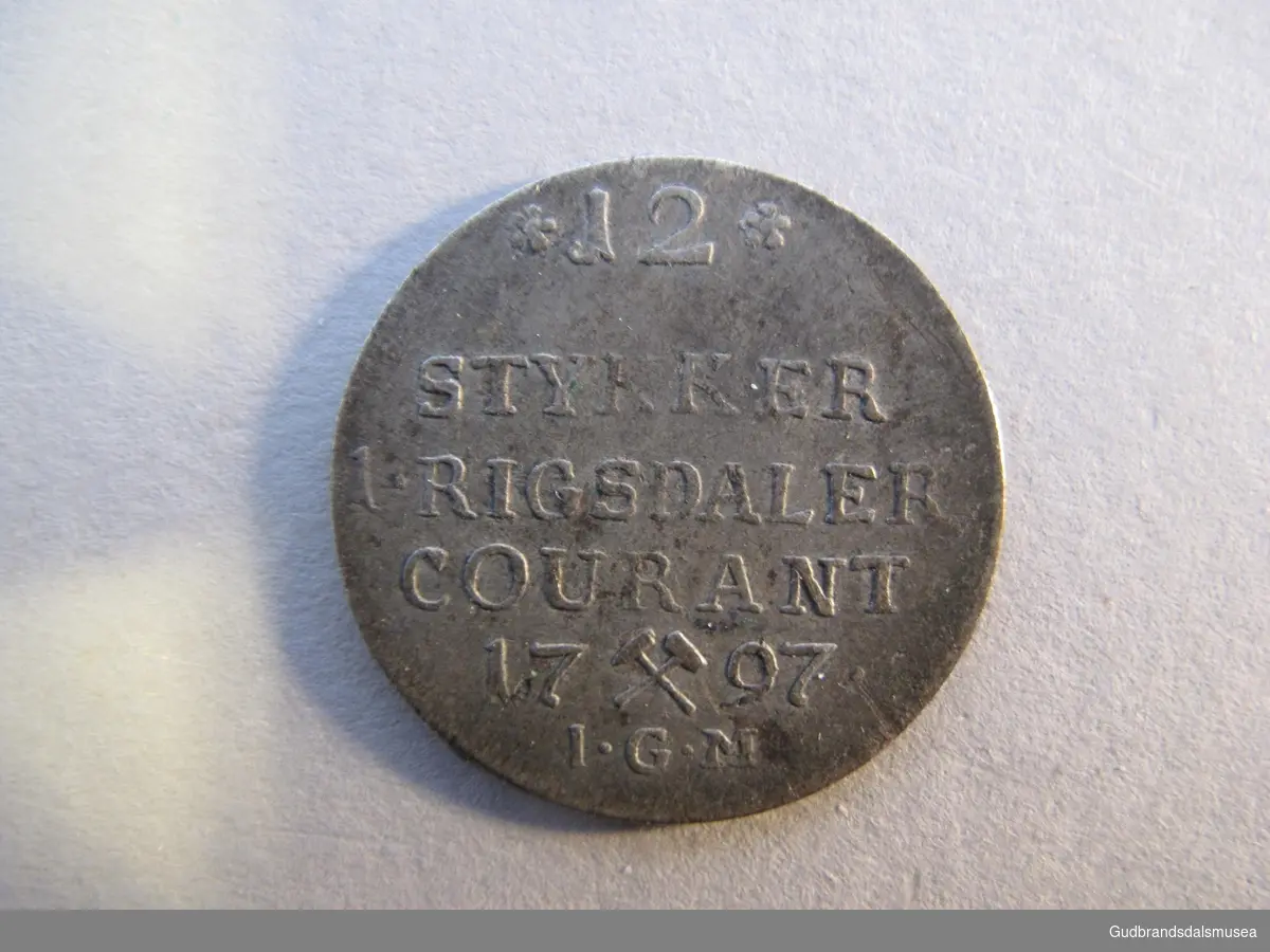 Mynt 1 Norsk Rigsdaler courant 1797.