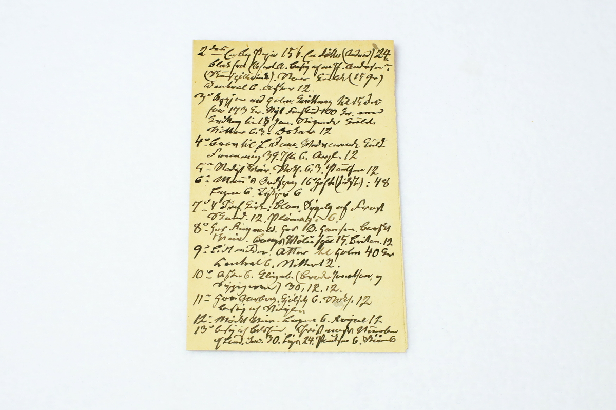 Kladd av dagboknotat frå 1879