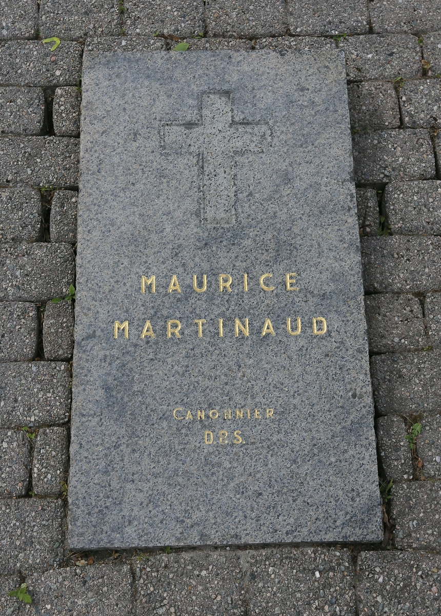 Maurice Martinaud (d. 1940), fransk soldat, gravlagt på Namsos kirkegård.