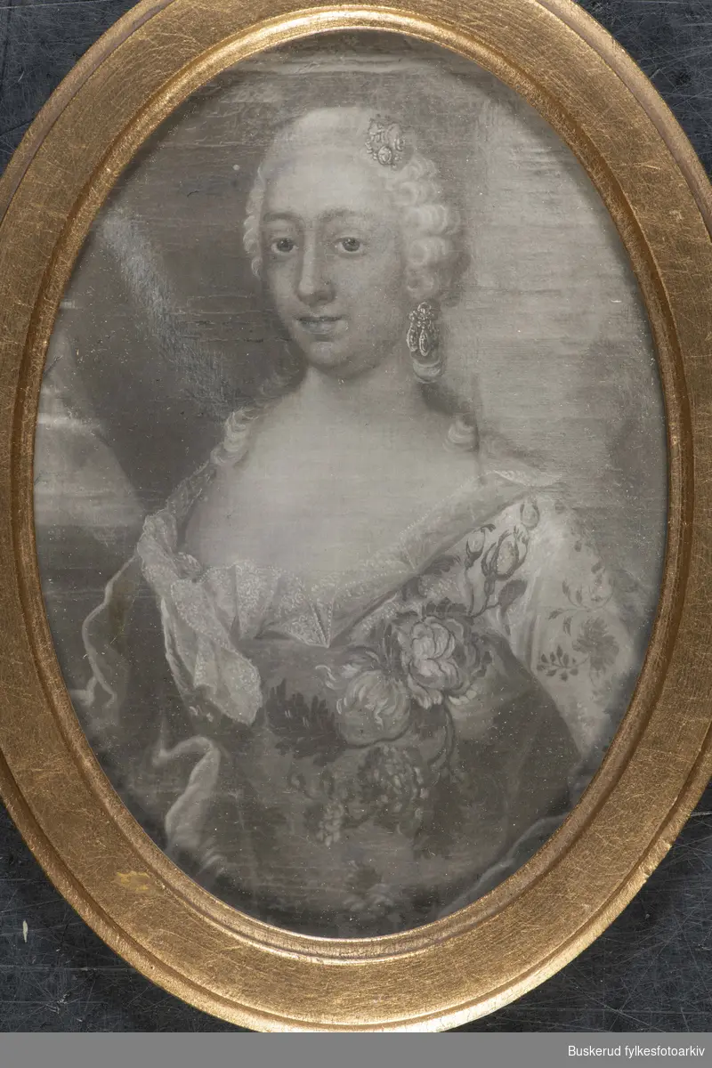 Elisabeth Krefting (1728-1799) f. Gulla. Ask gods, Ringerike. Gift med Niels Krefting
