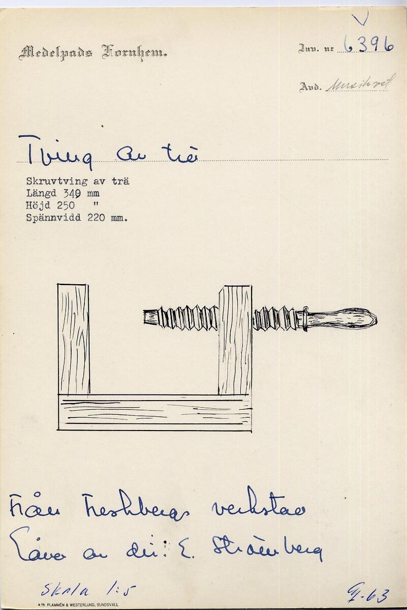 Tving av trä - Medelpads fornminnesförening / DigitaltMuseum