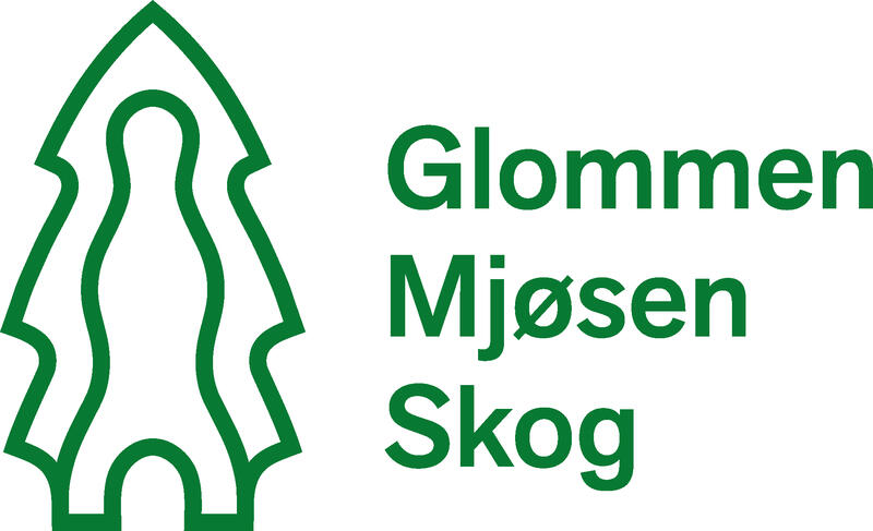 Bildet viser logoen til Glommen Mjøsen Skog