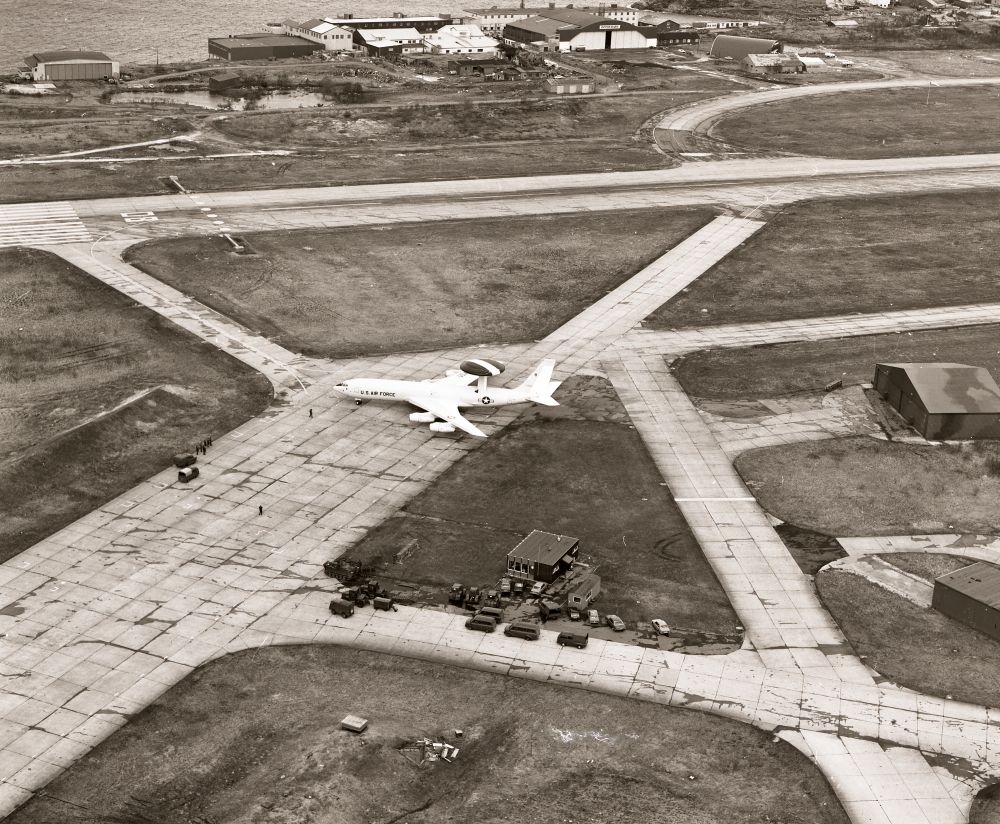 Overvåkingsflyet E-3 AWACS på Bodø flystasjon