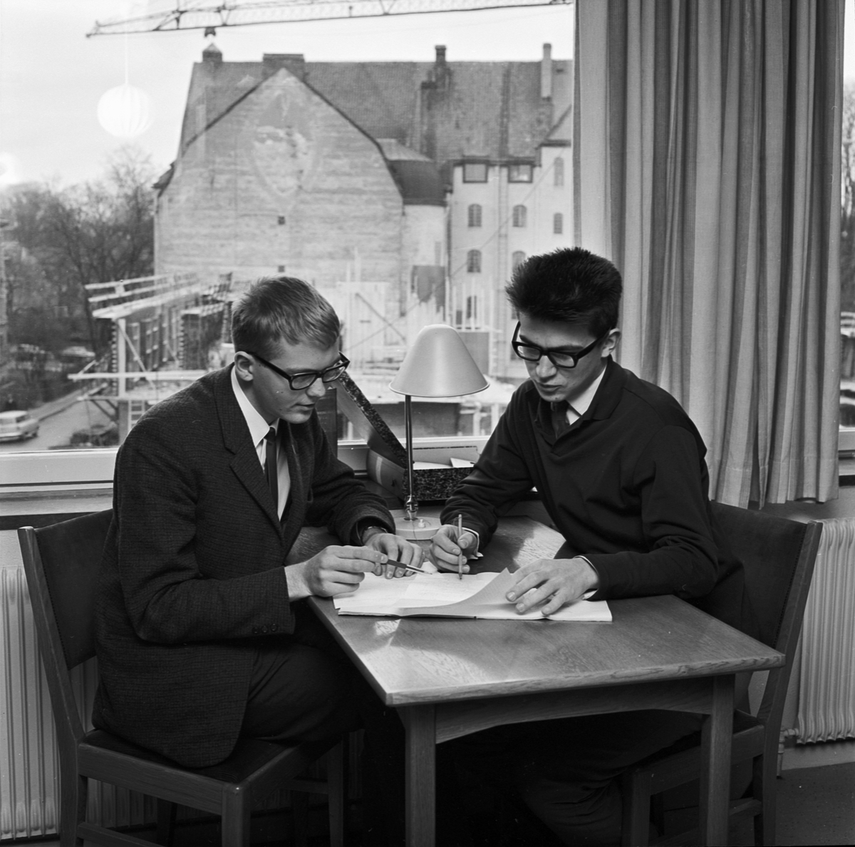 Matematiska institutionen, unga matematiker, Uppsala 1964