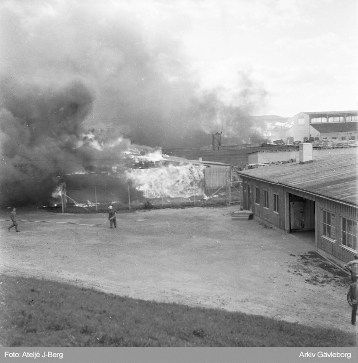 Den stora branden på Brynäs, 1959.