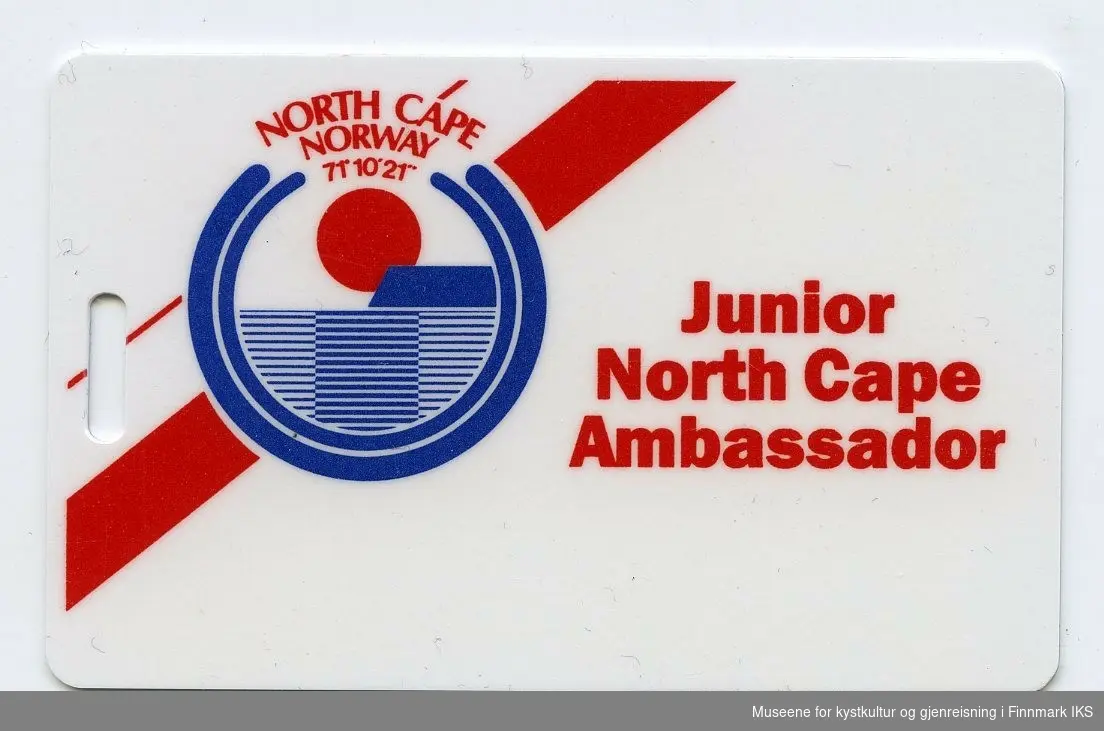 Medlemskort for "Junior North Cape Ambassador".