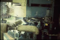 Interiør på et arbeidsskip som ble brukt til legging av rørl