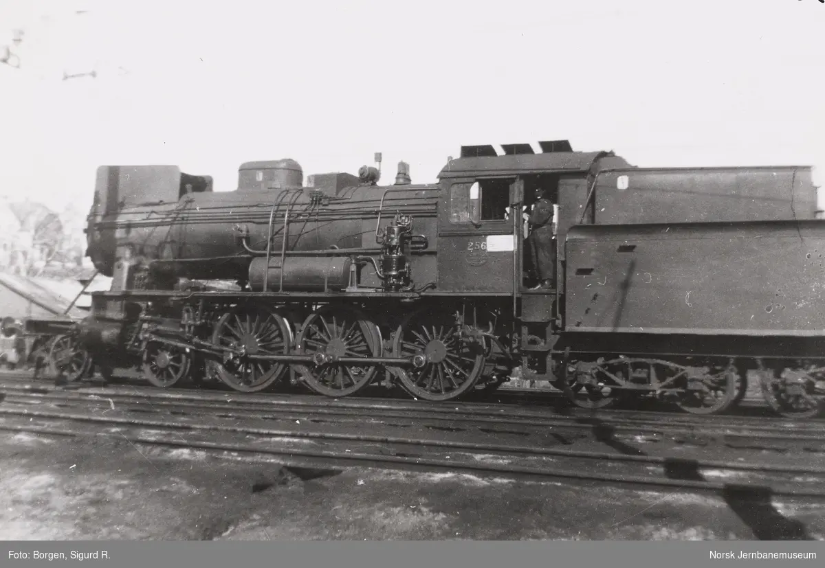 Damplokomotiv type 30a nr. 256 i Skien