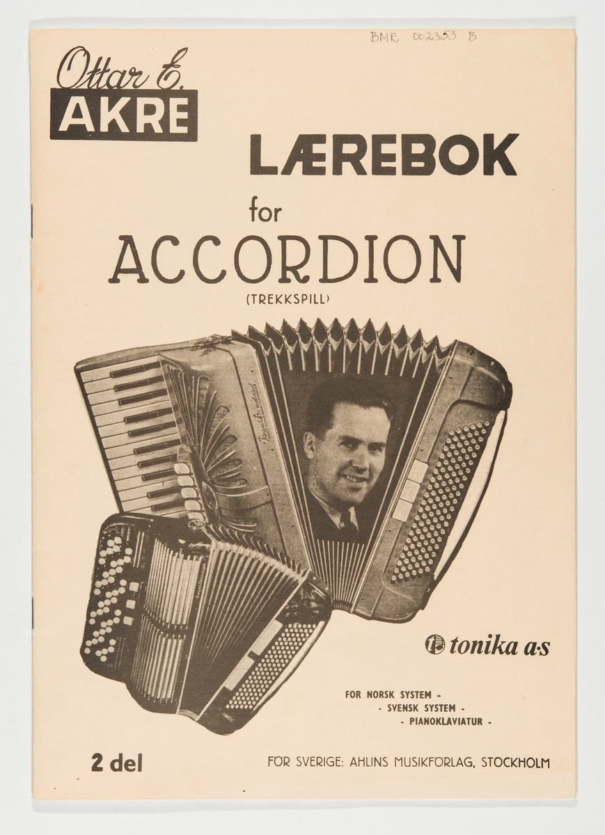 Ottar Akre: Lærebok for accordion, 2.del.