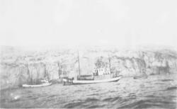 Sildebåter ved Mørsvik; "Dønning" og "Samhold" i 1947.