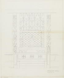 Gravberget kirke. Skjema [Skjemategning]