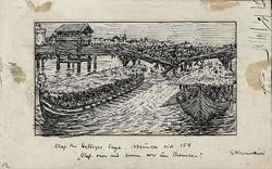 Illustrasjon til "Olav den Helliges Saga" i Snorre Sturlason