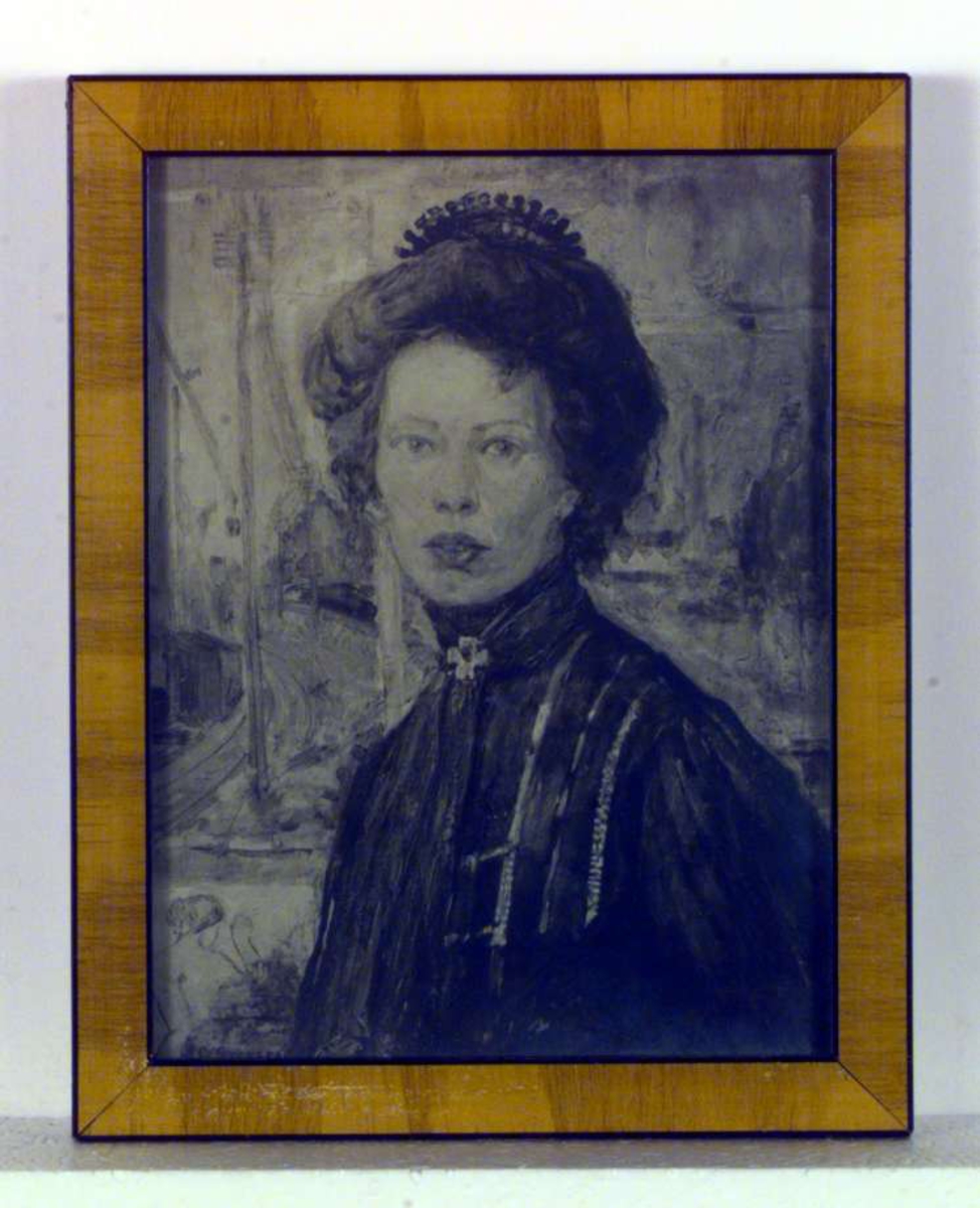 Portrett av en svensk malerinne, Thora Holmstrøm..