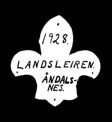 Speidere. Speiderlilje. Landsleir Åndalsnes 1928.