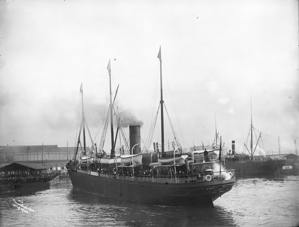 Avgang Emigrantskip Angelo, febr. 1903