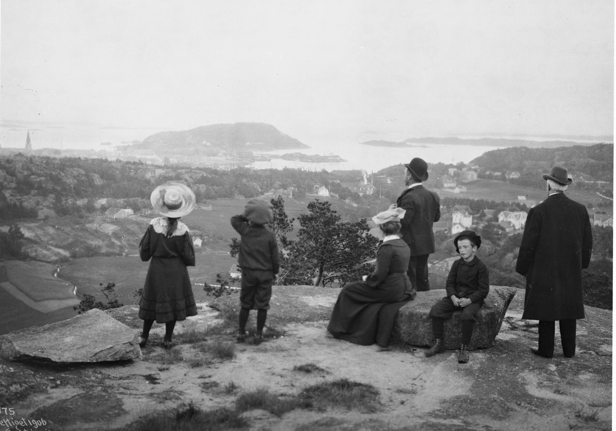 Kristiansand, utsikt over byen Juni 1906