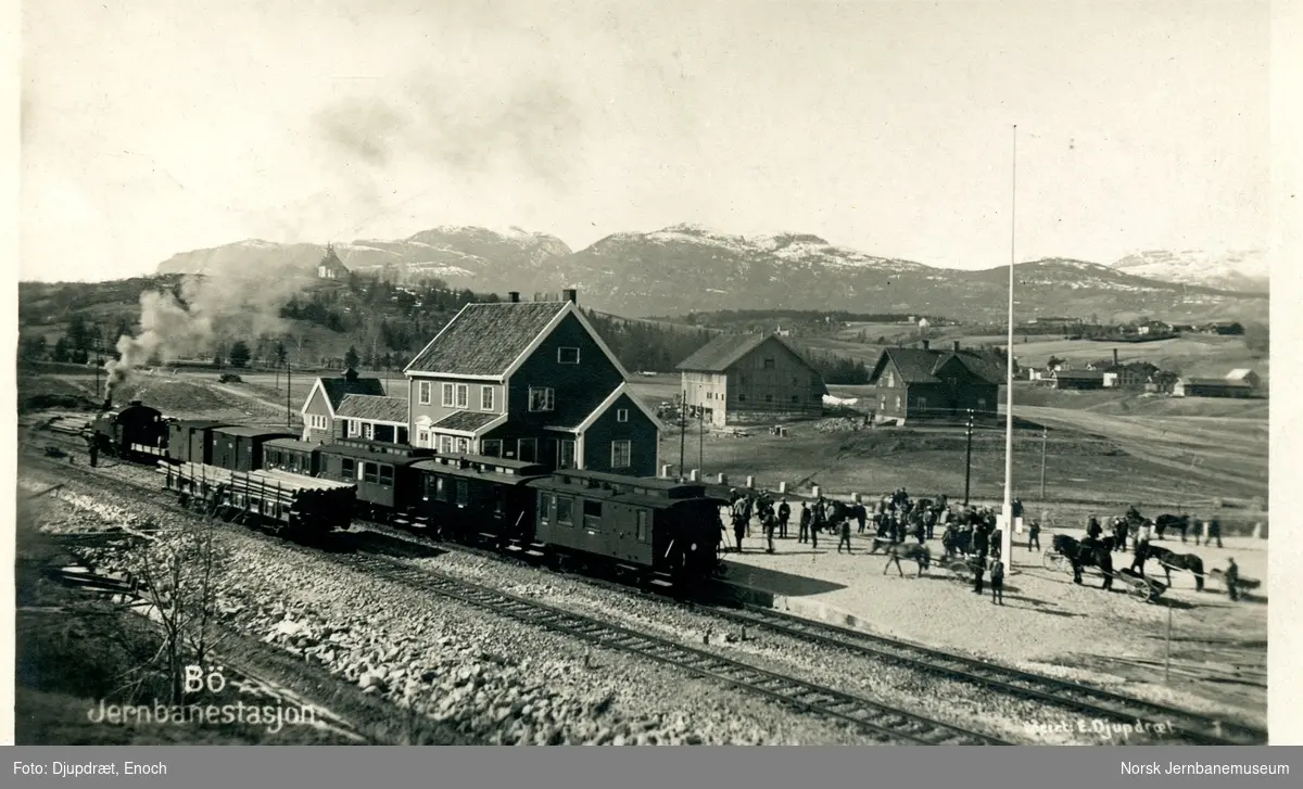 Persontog fra Oslo V til Brevik på Bø stasjon