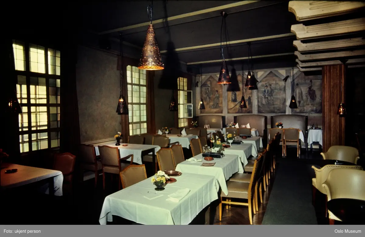 Restaurant Gamle Rådhus. - Oslo Museum / DigitaltMuseum