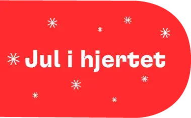 Halvdel av juletrekurv med påskriften Jul i hjertet