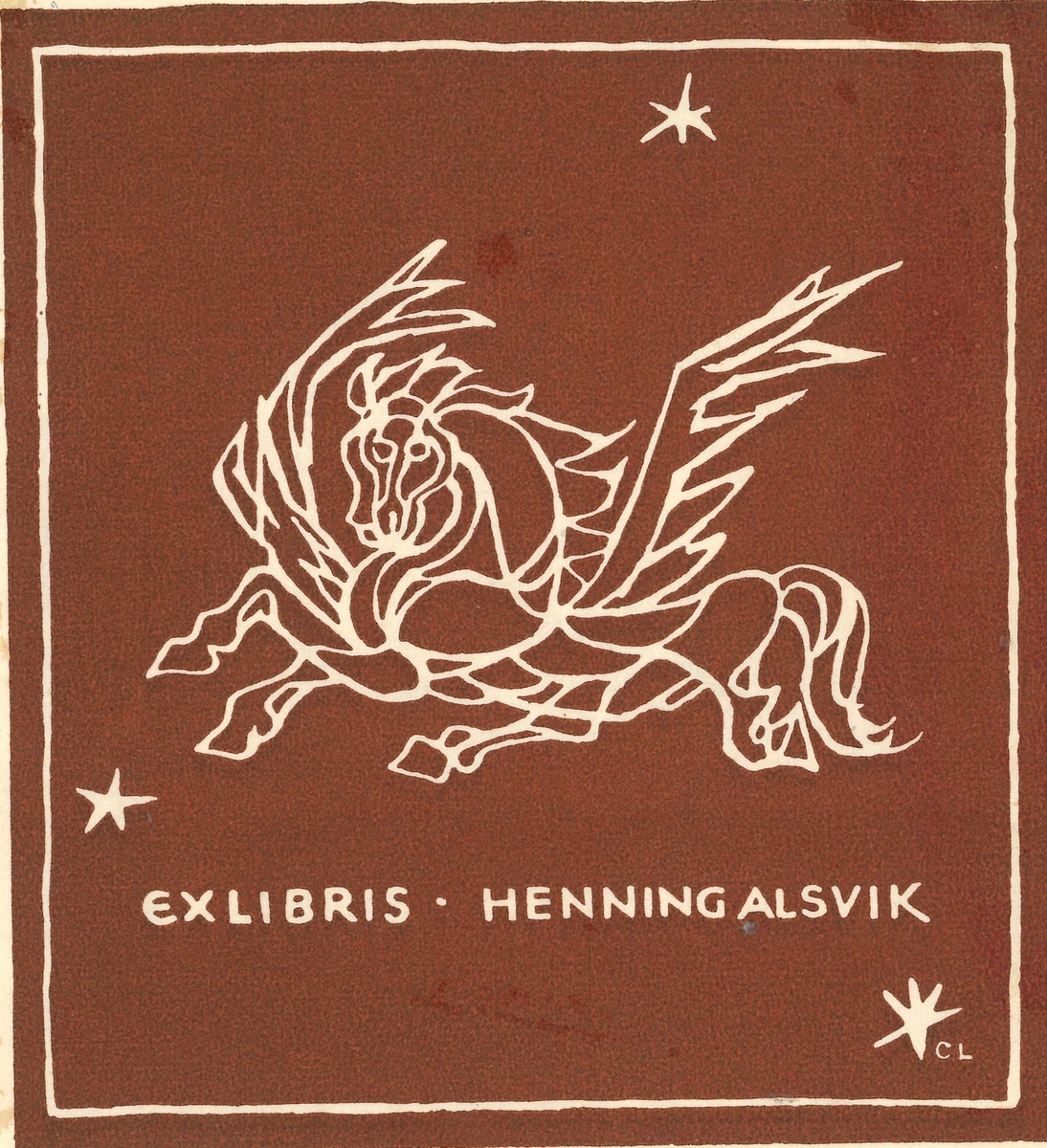 Ex libris for Henning Alsvik