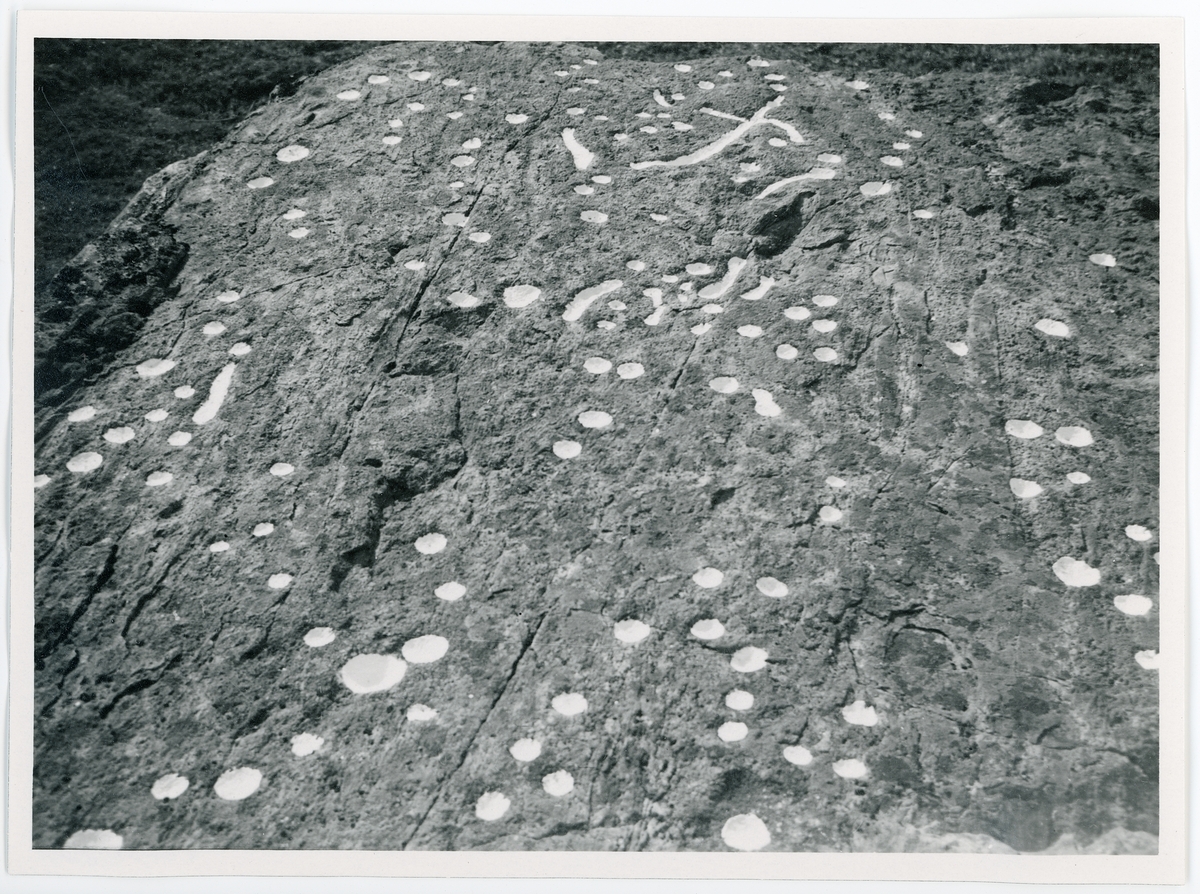 Del av sten med 289 älvkvarnar, Härnevi socken, Uppland
