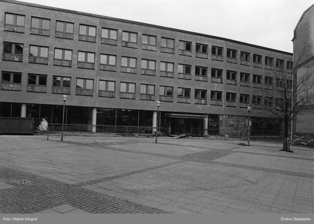 Örebro Stadsbibliotek innan öppnandet