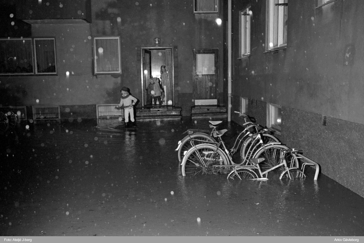 Översvämningar i Gävle, 18 augusti 1968.