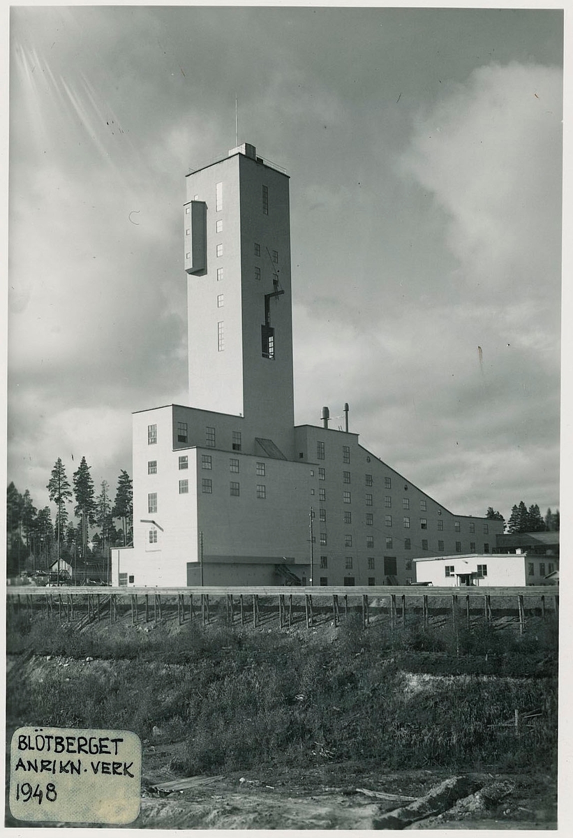 Bergslagsgruvan, Blötberget. Bild dokumentation av gruvanläggning 1946-1948.