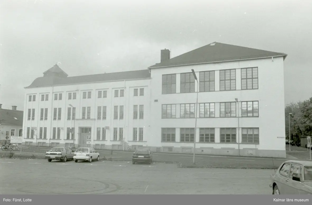 Ljungdahls fabrik i Nybro sedd från Stationsplan. - Kalmar läns museum ...