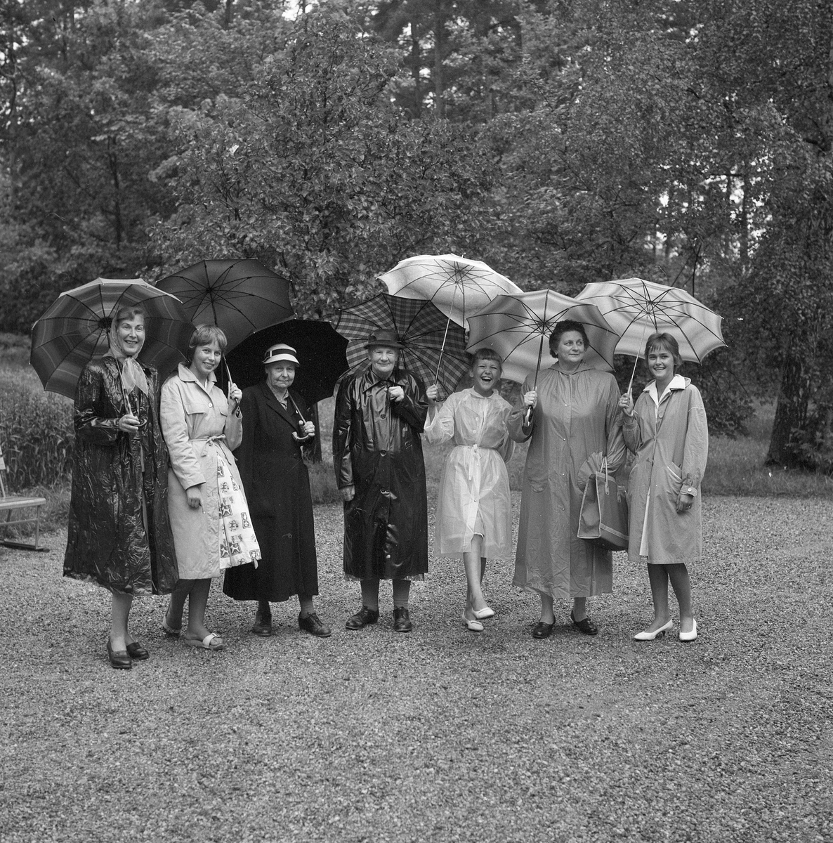 Paraplytriumf för Johanna. 
22 juli 1959.