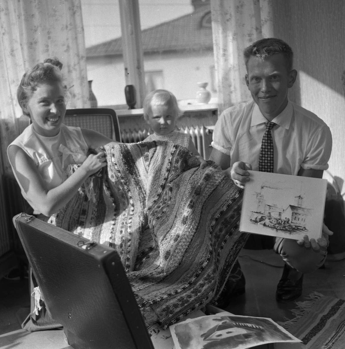 Unga örnar hem från Norge. 
23 juli 1959.