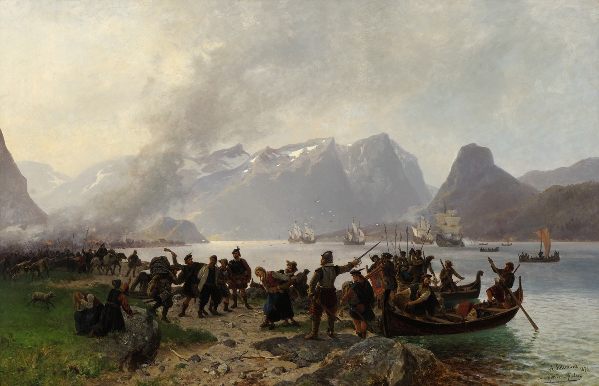 Sinclairs landgang i Romsdalen [Maleri]