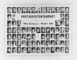 gruppebilde, postskolen 1966 - 1967, Meråker
