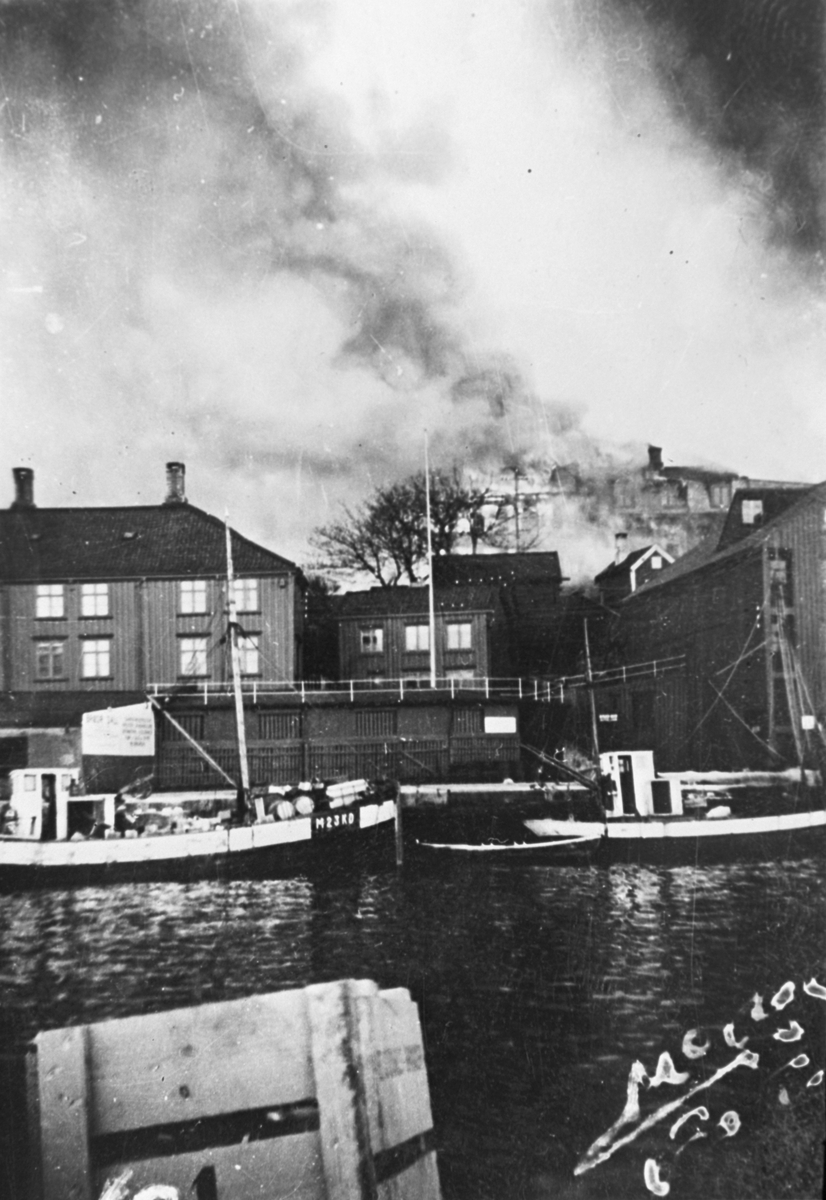 Ødeleggelser etter bombing av Kristiansund (kopi)