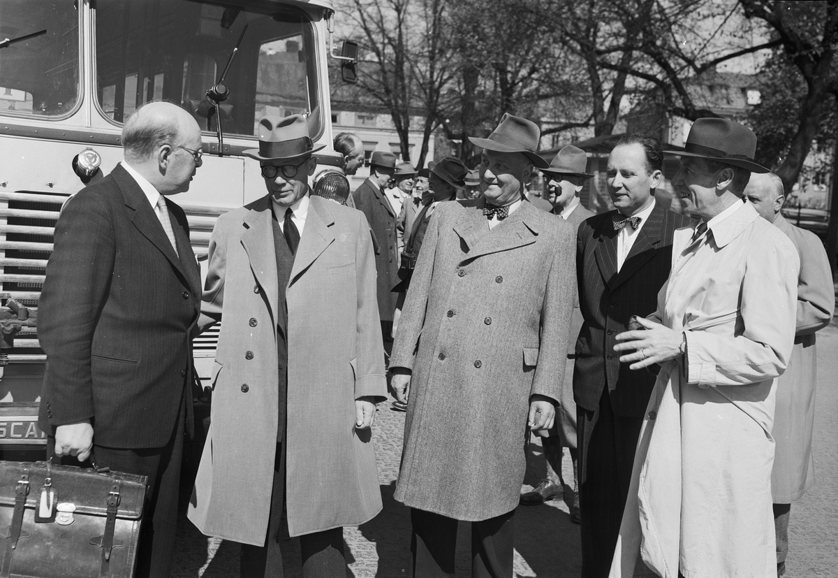 Fransk rektor besöker Uppsala 1951