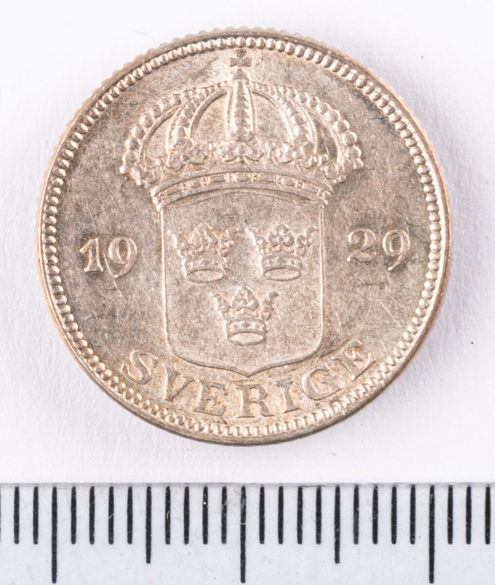 Mynt, Sverige, 50 öre, 1929.