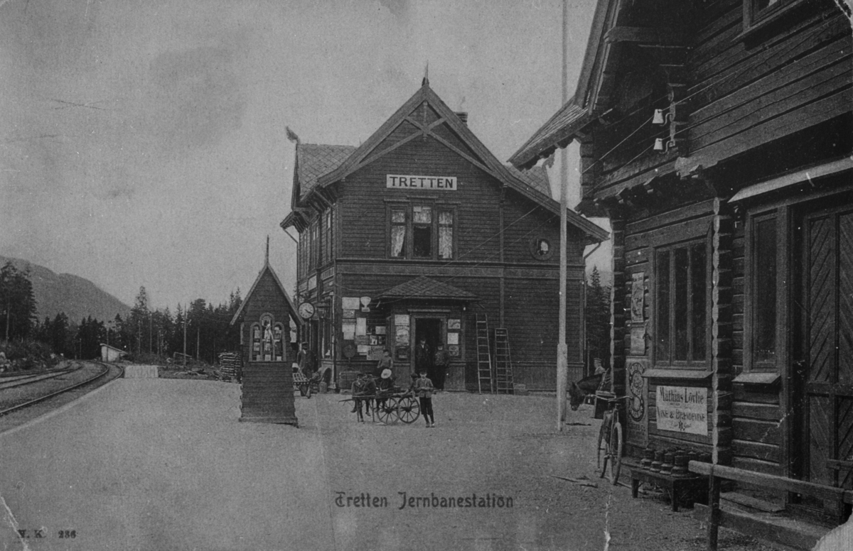 Postkort, Oppland, Øyer, Tretten stasjon