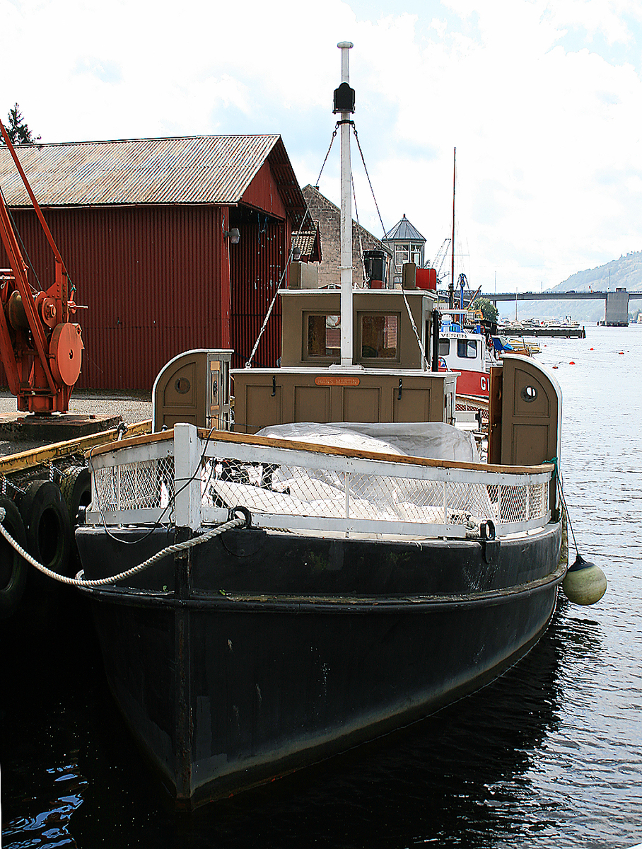 Betongslepebåten «Hans Martin» ble bygget på Porsgrund Cementstøperi i 1918.