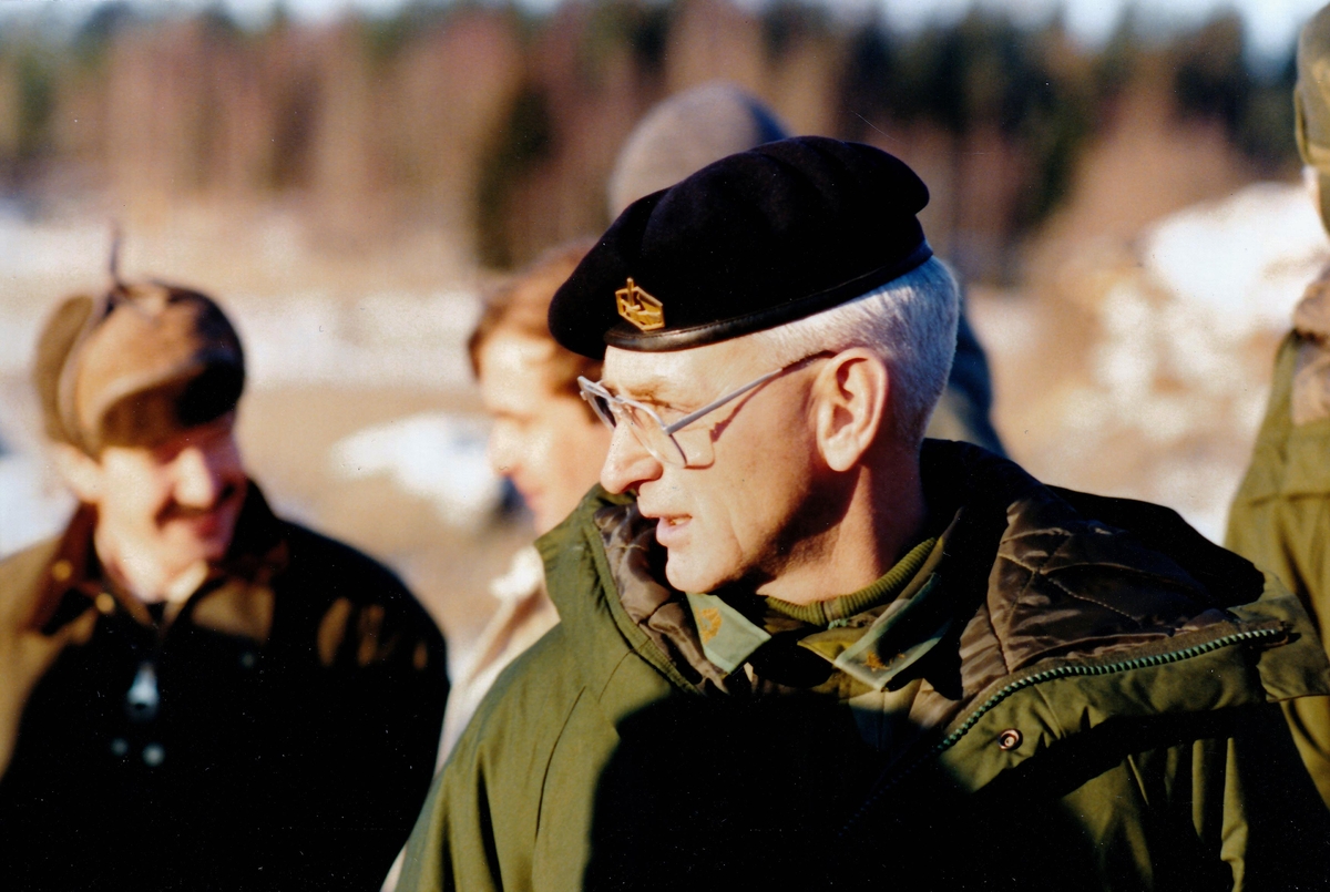 Chefen för Pansartruppskolan överste Jan Bergström