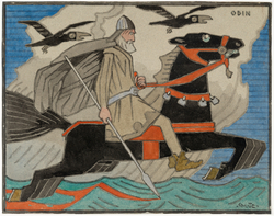 Odin [Akvarell]