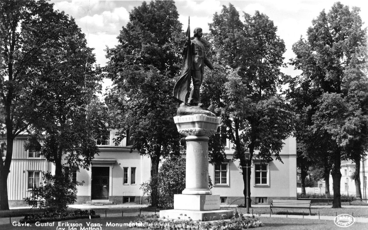 Gävle. Gustaf Eriksson Vasa- Monumentet (av Ida Matton).