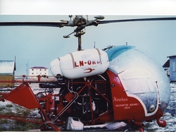 LN-ORB helikopter med navnet  Haakon tilhørende Helikopter S