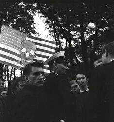 Demonstrasjon mot krigen i Vietnam i forbindelse med USAs ut