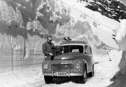Volvo duett på åpning av vinterveg i 1961- Riksveg 45 Østbøs