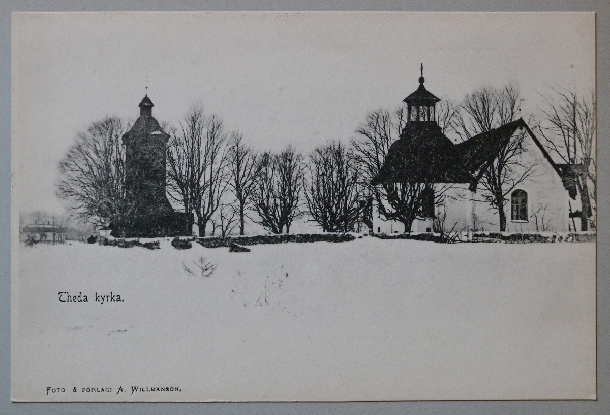 Teda kyrka, Enköpings kommun.

Vykortet är inklistrat i vykortsalbum nr. EM06774:f.