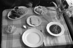 Kostholdsmessa i 1936, middag til en person.