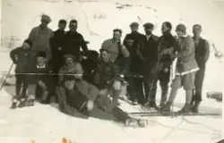 Skiløpere Soilheimsbrakka, Bjørnfjell.